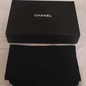 Chanel box with velvet dust bag